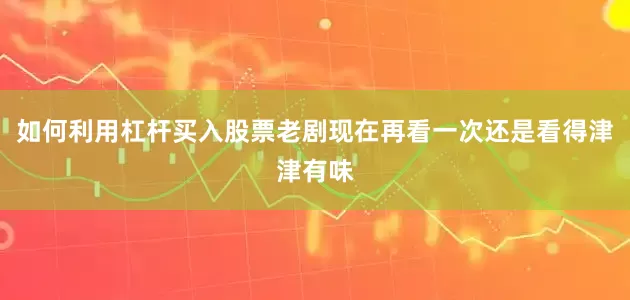 如何利用杠杆买入股票老剧现在再看一次还是看得津津有味